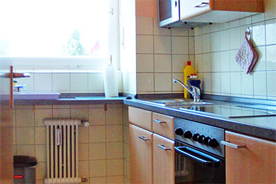 Appartement 12a: Voll ausgestattete Küche