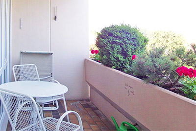 Appartement 43: Balkon mit Blick über Bad Krozingen